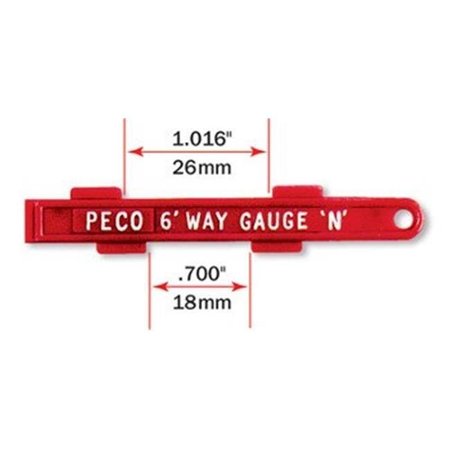 PECO Peco PCOSL-336 N gauge 6 ft. Way Gauge PCOSL-336